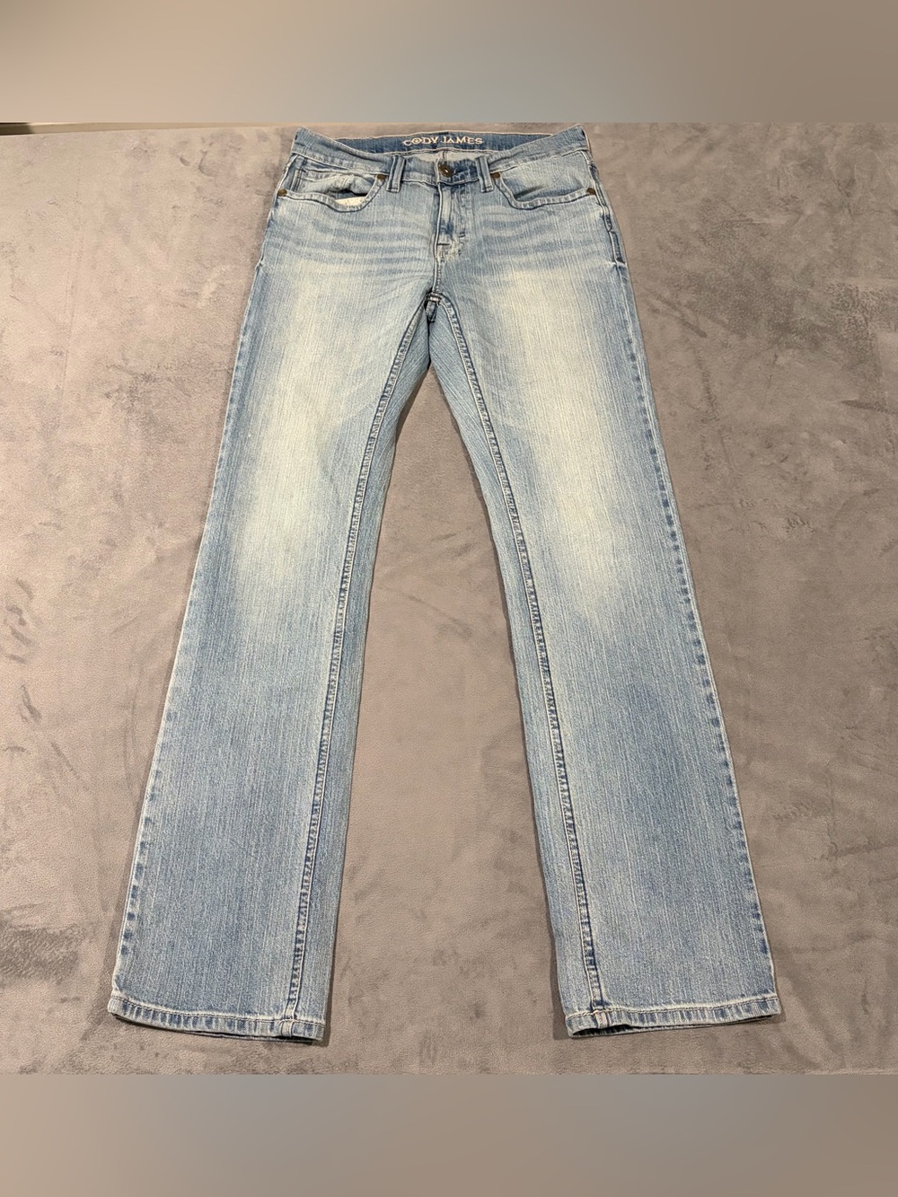 Cody James Jeans Mens 31x34 Light Wash Bootcut Stretch Denim Western Cowboy